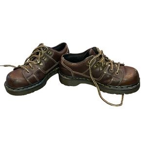 RARE Dr. Martens 9945 Oiled Leather Chunky Brown Leather Workwear Boots
